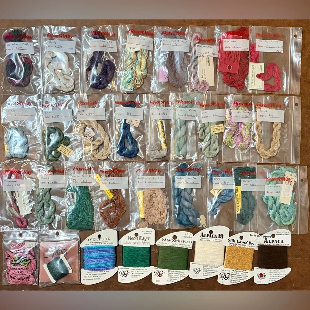 150- Assorted Embroidery Floss and Yarn Collection - Picture 3 of 15